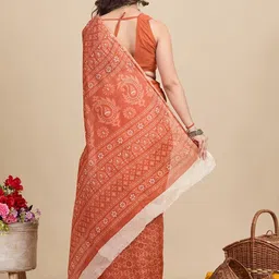 SHANVIKA Floral Printed Pure Cotton Saree image 3