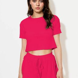 Stylecast X Kotty Round Neck Top With Shorts Co-Ords-picture-45
