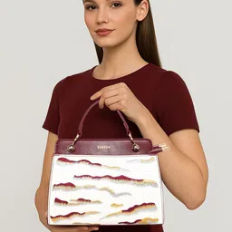 ESBEDA PU Abstract Printed Swagger Handheld Bag-image-90