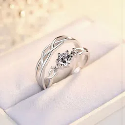 J.S ENTERPRISES Unisex Silver-Toned Stainless Steel Finger Ring-picture-30
