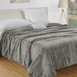 SWAYAM Grey Striped AC Room Double Bed Dohar-picture-26