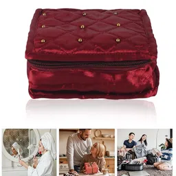 Kuber Industries Maroon Set of 1 Regular Jewellery Organiser Organisers image 5