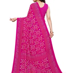 HERE&NOW Bandhani Printed Saree image 4