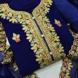 Suha Embroidered Unstitched Dress Material-image-78