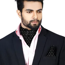 Blacksmith Men Printed Ascot Tie-image-38