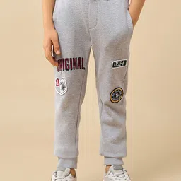U.S. Polo Assn. Kids Boys Brand Appliqued Mid Rise Pure Cotton Regular Fit Joggers-picture-40