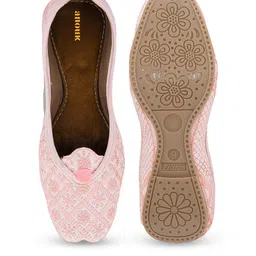 Anouk Women Embellished Ethnic Mojaris with Embroidered Flats image 4