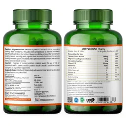 Divya Himalayan Calcium Magnesium Zinc + Vitamin D3 Supplement Tablets - 60 Tablets image 2