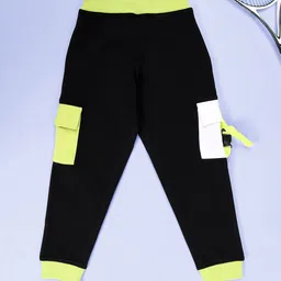 KiddoPanti Boys Printed Colorblocked Hoodie & Joggers image 4