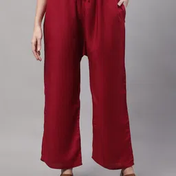 GRACIT Women 2 Flared Knitted Palazzos image 4