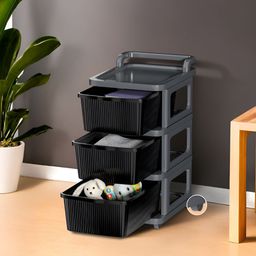 RUBOXA Grey Set of 1 Regular Drawer Organiser Organisers-picture-29