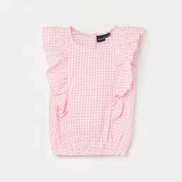 Juniors by Lifestyle Embroidered Flutter Sleeve Cotton Top-picture-41
