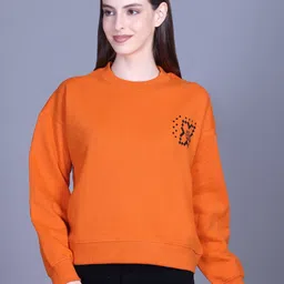 Colors and Blends Women Printed Sweatshirt image 3