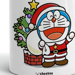 Mr UVD White & Red Cartoon Character Printed Ceramic Glossy Mug 350 ml-picture-30