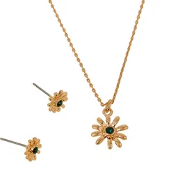 Accessorize Crystals Stone-Studded Floral Design Jewellery Set image 2