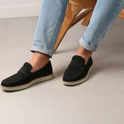 KRAASA Men Perforations PU Loafers image 2