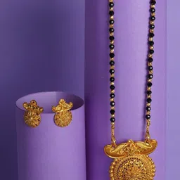 Shining Glory Gold-Plated Mangalsutra image 2