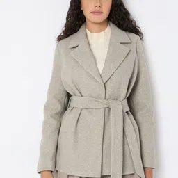 Vero Moda Self Design Long Sleeve Overcoat-picture-36