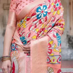 MAHARANI COUTURE Ethnic Motifs Printed Woven Design Kanjeevaram Saree image 4