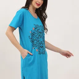 DDASPRATION Women Printed Pockets T-shirt image 2