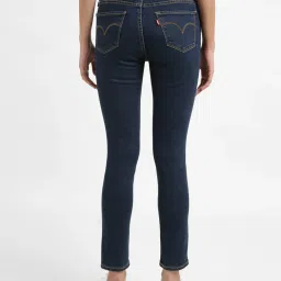 levi's Women's 711 Blue Skinny Fit Mid Rise Jeans image 5