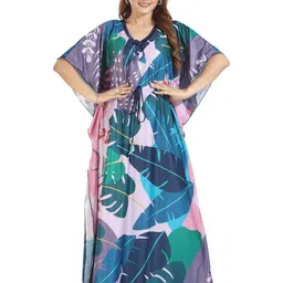 Gutthi Women Blue Nightdress-image-81