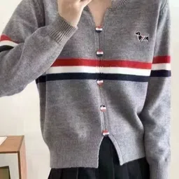 KPOP Women Colourblocked Cardigan-picture-14