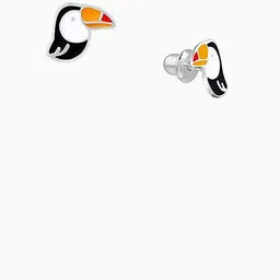 GIVA Kids 925 Silver Rhodium-Plated Angry Bird Studs image 2