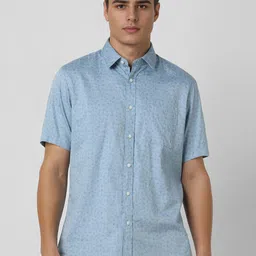 Van Heusen Sport Men Slim Fit Floral Printed Casual Cotton Shirt-image-5