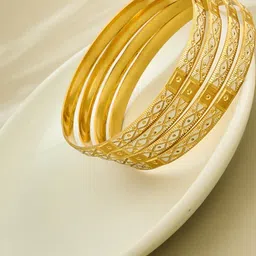 Anouk Gold Brass Bangle-picture-39