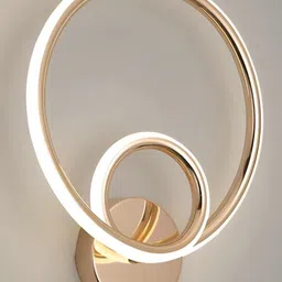 Jaraya Gold-Toned & Gold-Toned Metal Contemporary Abstract Shaped Shaped Wall Lamp image 2