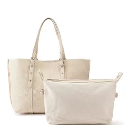 PARFOIS Perforated Buckle Detail Shoulder Bag with Pouch image 5