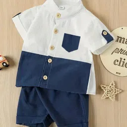 Greenland Ecostrwz Kids Colourblocked Shirt with Shorts-picture-49