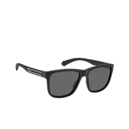 Polaroid Men Rectangle Sunglasses with UV Protected Lens 20673300357M9-Grey-image-56