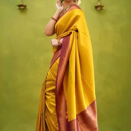 Moda Rapido Woven Design Zari Art Silk Banarasi Saree image 2