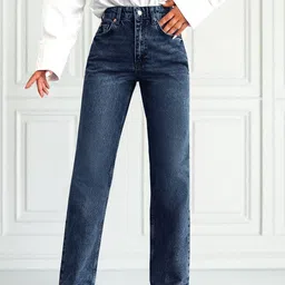 DressBerry Women Comfort Straight Fit High-Rise Light Fade Acid Wash Stretchable Jeans-picture-29