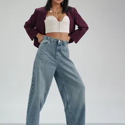 FREAKINS Women  Loose High-Rise Wide Leg Jeans-picture-56
