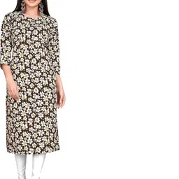 MANTRA DESIGNER Women Coffee Brown Polyester Kurtas-picture-37