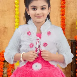 BAESD Self Design Sleeveless Pure Wool A-Line Dress image 3