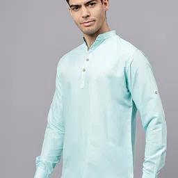 Katumbriya Mandarin Collar Cotton Kurta image 5