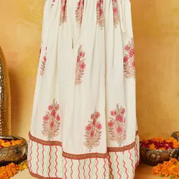 SHORGUL Girls Printed Sequinned Ready to Wear Lehenga & image 5