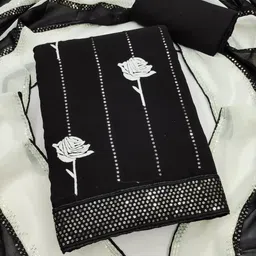 Suha Embroidered Unstitched Dress Material-picture-10