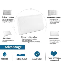 CATRON White Polycotton Breathable Pillow image 5
