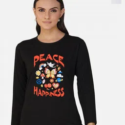 Metronaut Women 2 Printed Bio Finish Applique T-shirt-picture-23