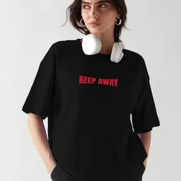 TOGS & TERRE Women Typography Printed Organic Cotton T-shirt-picture-33