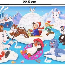 chocozone Wooden Jigsaw Puzzle for Kids Educational Toys for Boys & Girls 22.5cm x 15cm image 2