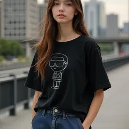 TOGS & TERRE Women Typography Printed Organic Cotton T-shirt-picture-24