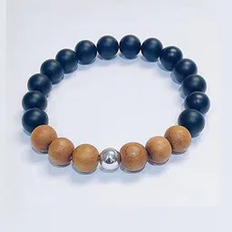 Divine souvenirs Unisex Wooded Artificial Beaded Elasticated Bracelet-picture-37