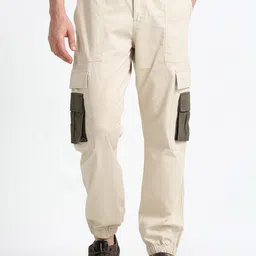 THE BEETEL HOUSE Men Relaxed Loose Fit Joggers Trousers-picture-27