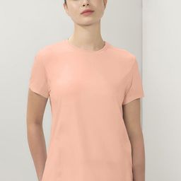 Amante Women Solid Round Neck Relaxed Fit T-shirt-picture-8